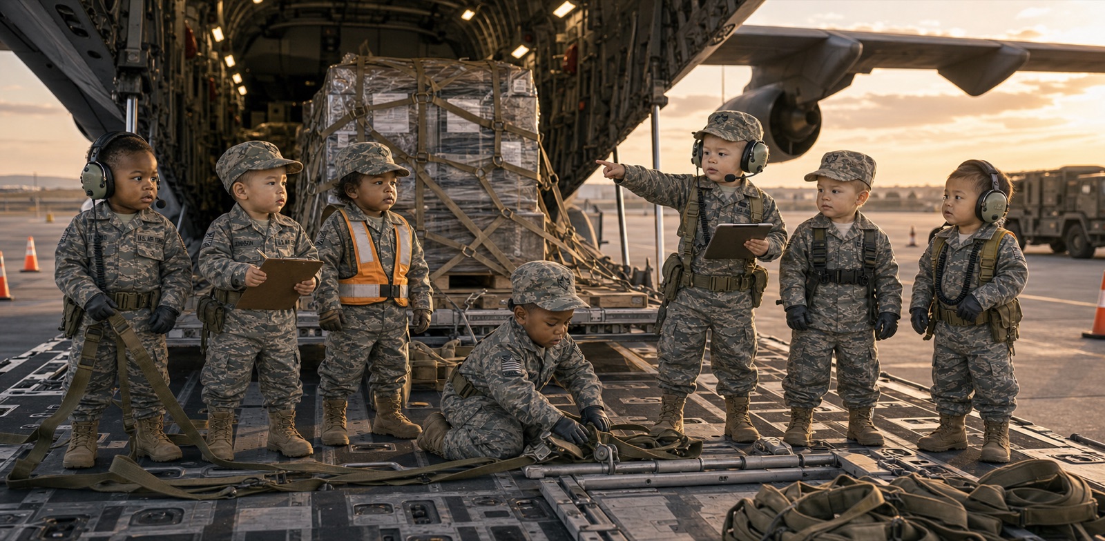 Modern Air Force cargo airlift loadmaster tribute