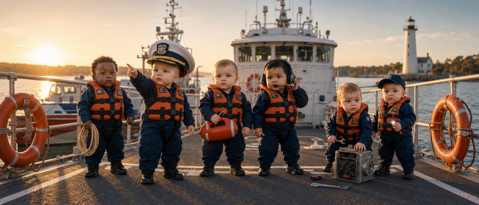 Modern Coast Guard cutter crew tribute